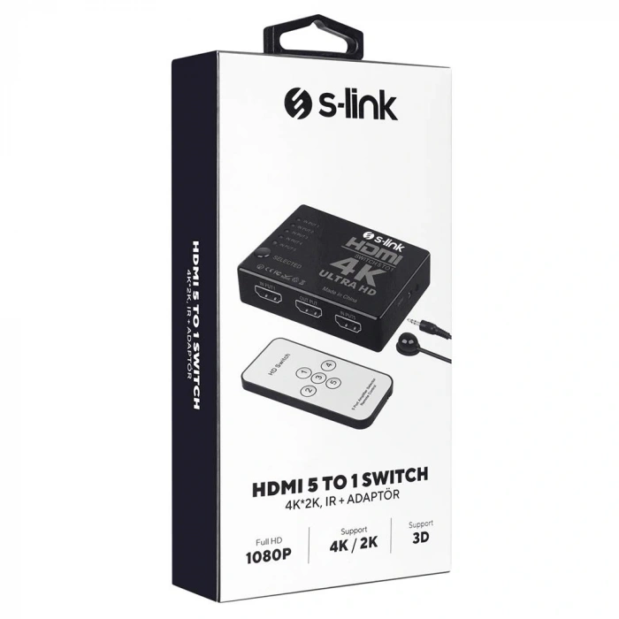 S-link Sl-hsw75 Hdmı 5in1 Otomatik 5li Metal Switch