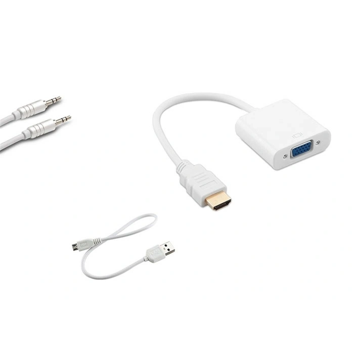 S-link Sl-hvs13 Hdmı Erkek To Vga Dişi + Audio Micro Usb Çevirici