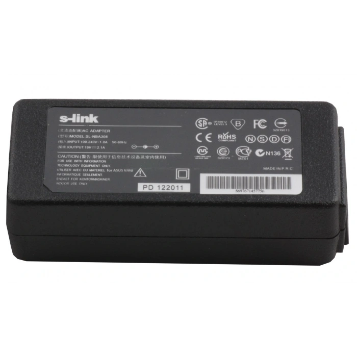 S-link Sl-nba308 40w19v 2.1a 2.5-0.7 Notebook Adaptörü