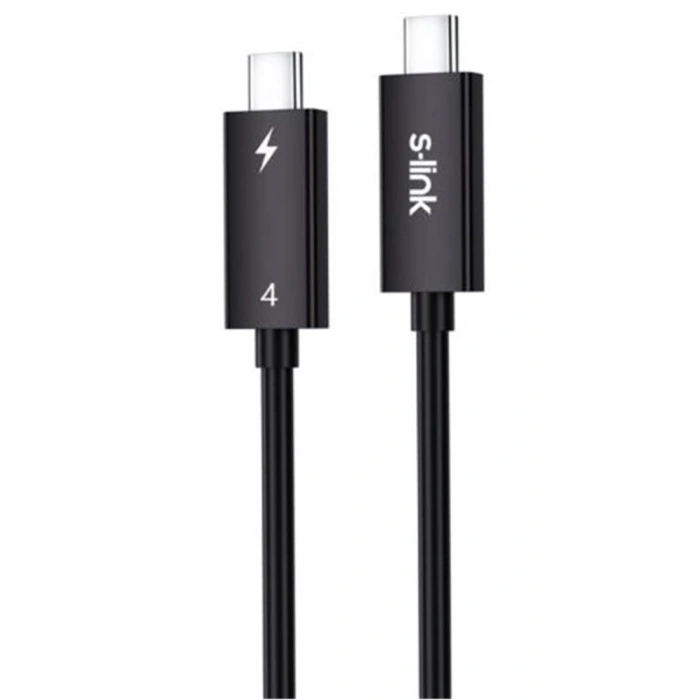 S-link Sl-tc401 Thunderbolt 4.0 1m 8k 60hz Pd100w Typec To Typec 40gbps Hızlı Data Kablosu