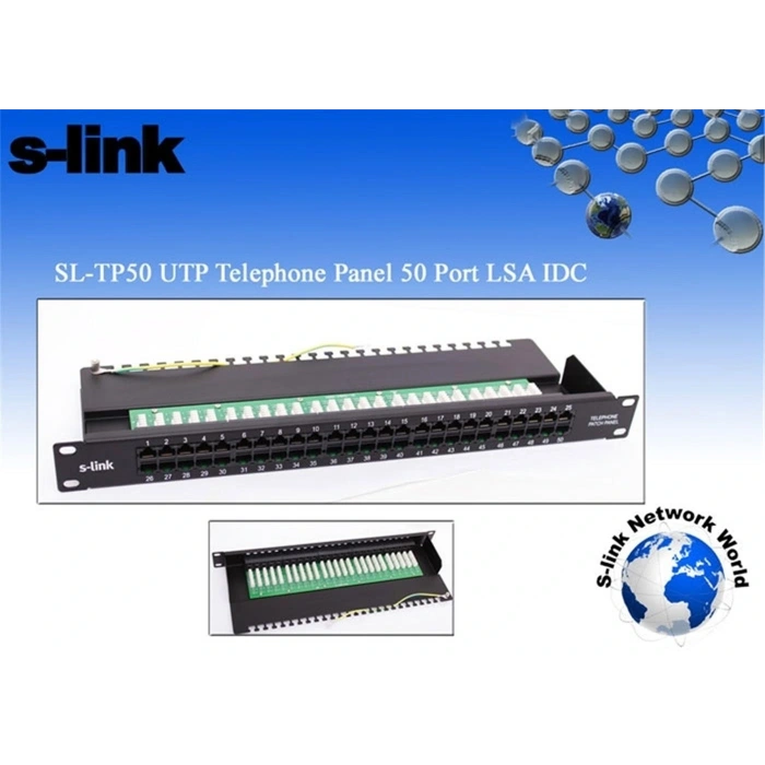 S-link Sl-tp50 50 Li Utp Portlu Telefon Paneli