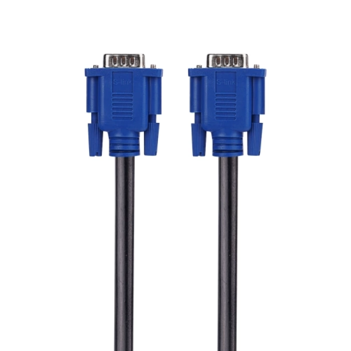 S-LINK SL-VGA19, 15Pin, İki Ucu Erkek, 5mt, VGA Kablosu