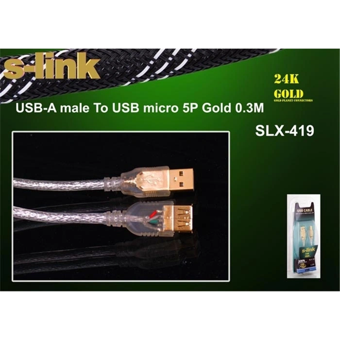 S-link Slx-419 0.30mt Micro 5p Kamera Kablosu