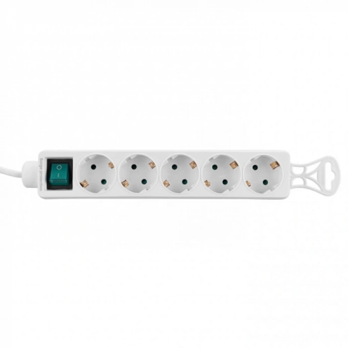 S-LINK SPG-F05, 5 Soket, Akım Korumalı Priz, 1.5Mt Kablo, 306 Joule (Beyaz)