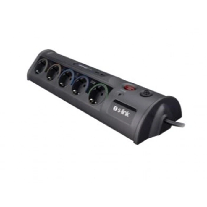 S-link Spg3-j-5 1.5m 306joule 5li Akım Kor.siyah Priz