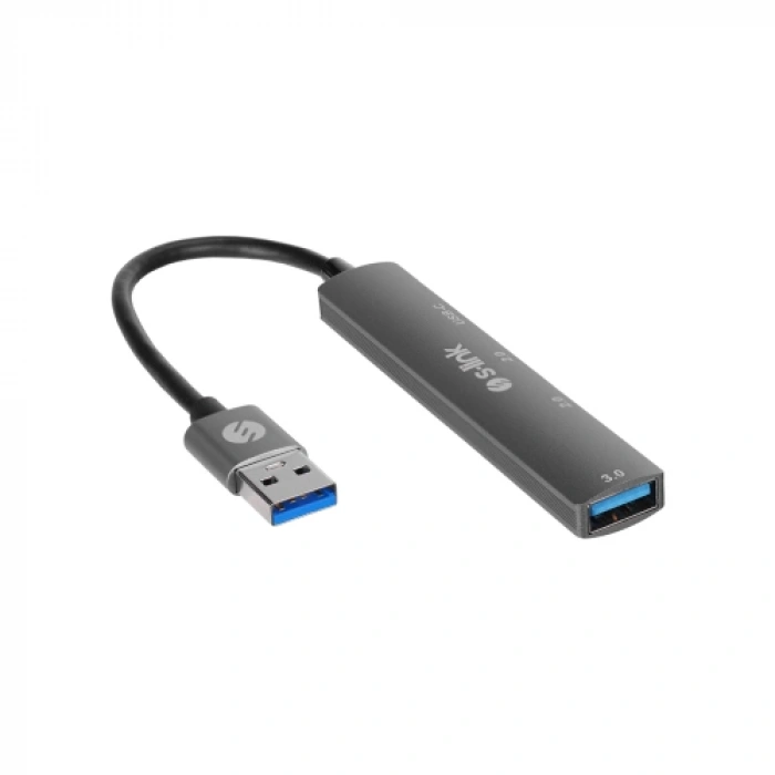 S-LINK SW-U322, USB3.0 to 2xUSB 2.0, 1xUSB3.0, 1xType-C, Metal, USB HUB