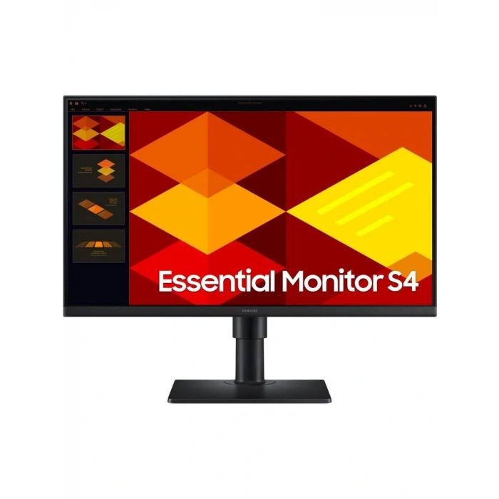 Samsung 24” Essential S4 Ls24d400gauxuf 5ms 100hz Vesa 2xhdmı Displayport Ips Pivot Monitör