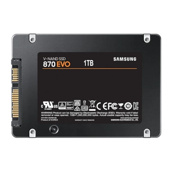 SAMSUNG MZ-77E1T0BW 870 EVO 1TB 560/530, 2,5" SATA SSD (Türkiye Distribütörü Garantili)