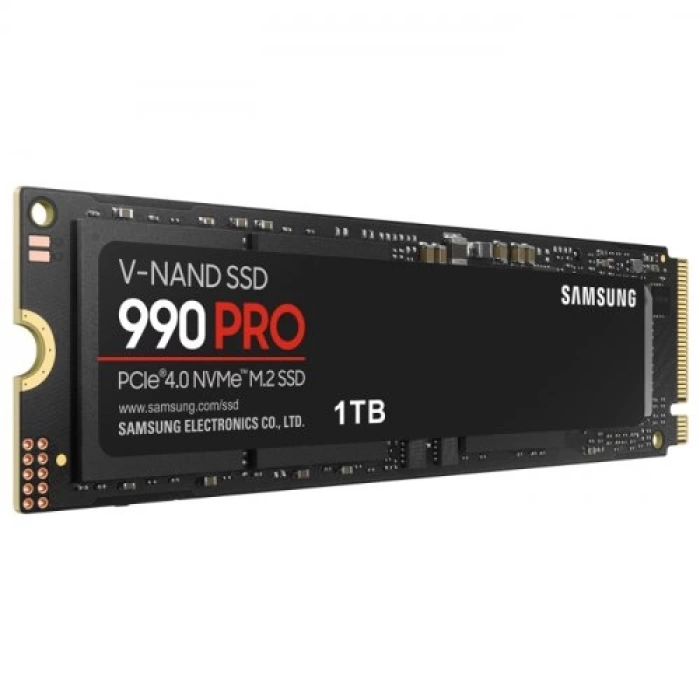 SAMSUNG MZ-V9P1T0BW, 990 PRO, 1TB, 7450/6900, Gen4, NVMe PCIe M.2 2280, SSD (Türkiye Distribütörü Garantili)