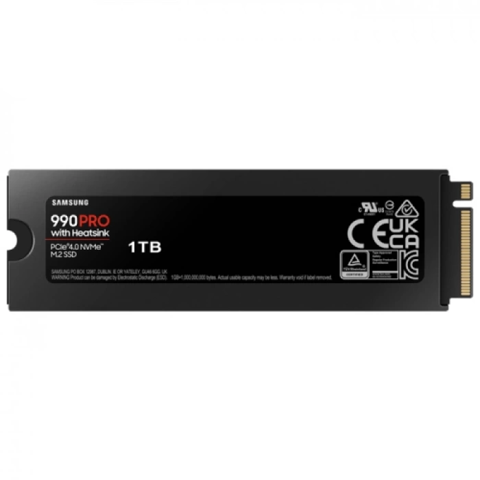 SAMSUNG MZ-V9P1T0CW, 990 PRO, 1TB, 7450/6900, Gen4, NVMe PCIe M.2 2280, SSD (Soğutuculu) (Türkiye Distribütörü Garantili)