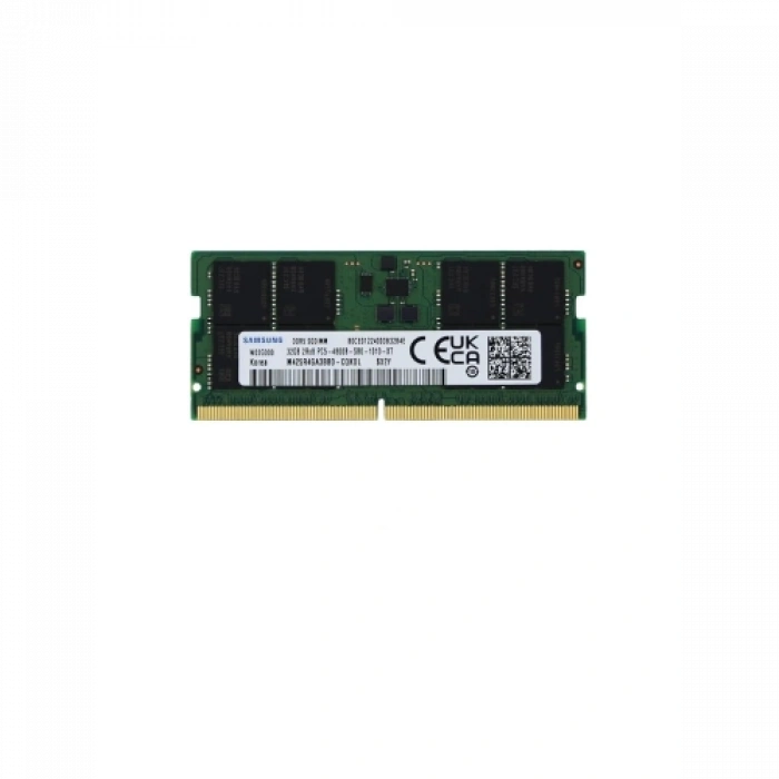 Samsung SAMSO4800/32, 32GB, DDR5, 4800MHz,  CL46, 1.1V Notebook Ram (M425R4GA3BB0-CQKOD)
