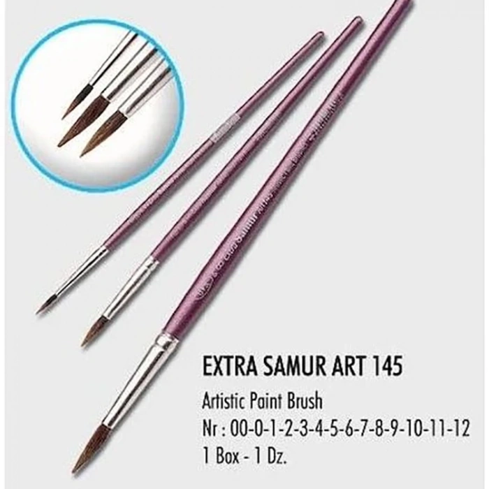 Samur Fırça Sulu Boya Extra Kalem Midilli Kıl 14