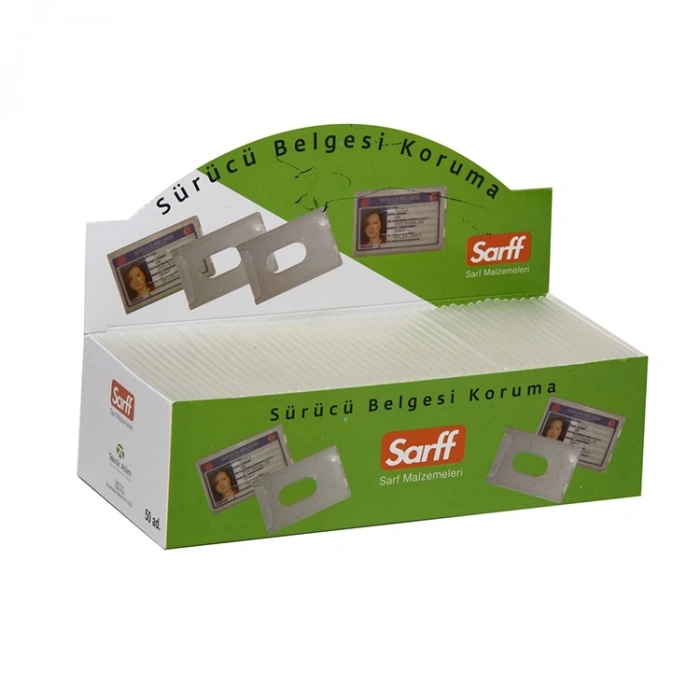 Sarff Ehliyet Kabı Pvc Lüx 55x85 MM Yatay 100 LÜ A-031H 15323003