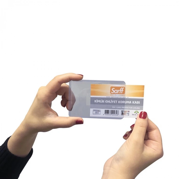 Sarff Ehliyet Kabı Pvc Lüx 55x85 MM Yatay 100 LÜ A-031H 15323003