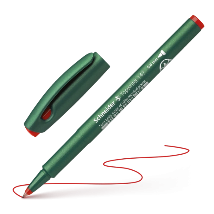 Schneider Fiber Uçlu Kalem Topwrıter 147 Kırmızı 0,6 MM 1472