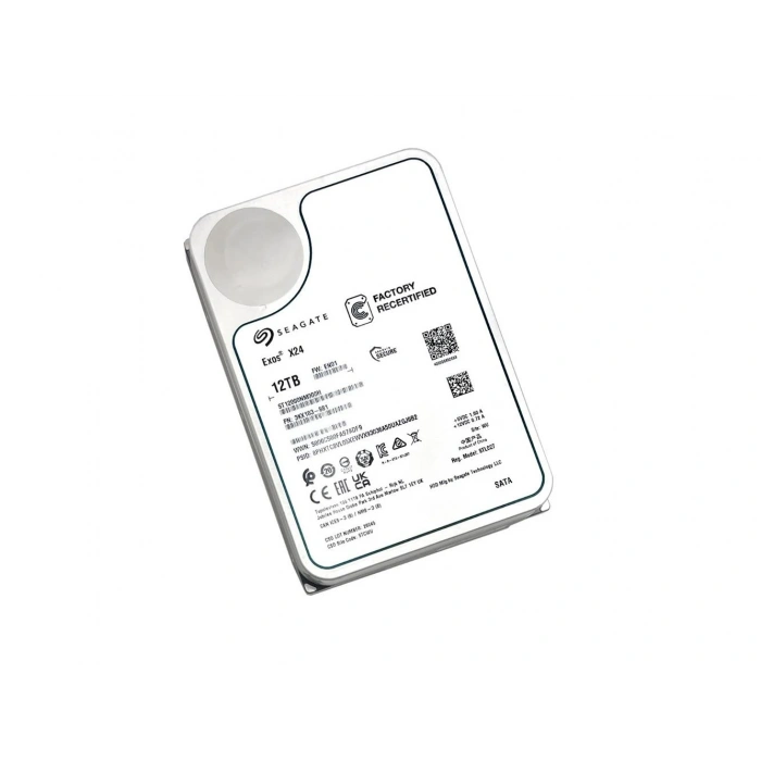 Seagate 12tb Exos X24 St12000nm000h 7200rpm 3.5in Sata 6.0gb-s Enterprise Harddisk (ithalat)
