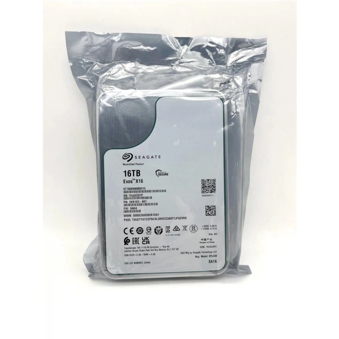 Seagate 16tb St16000nm001g Exos X16 3.5 256m Enterprise Sata Harddisk (boğaziçi Garantili)