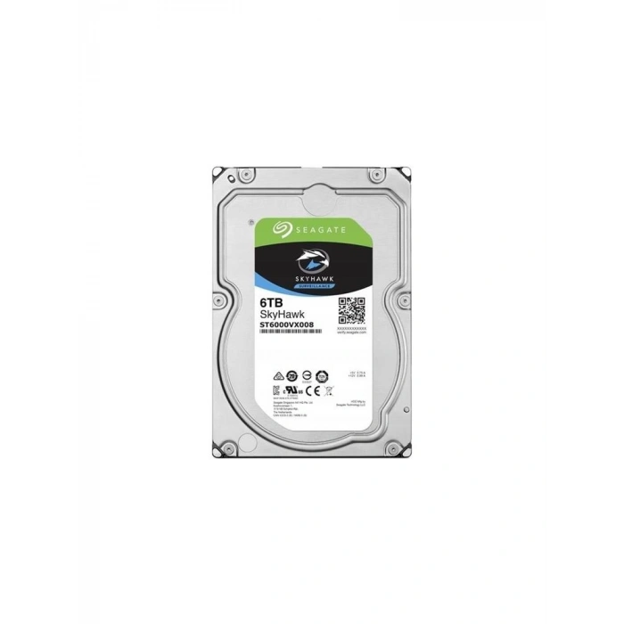 Seagate 6tb Skyhawk St6000vx008 5900 Rpm 256mb Sata-3 Güvenlik Diski (aknet İthalat)
