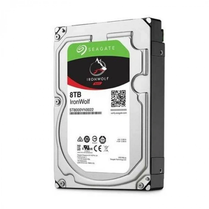 Seagate 8tb St8000vn004 Ironwolf 3,5 7200rpm 256mb Rv Sensör, Sata 3, 7-24 Nas Diski