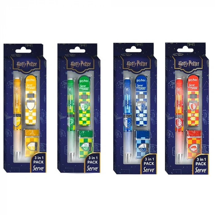 Serve Deep Harry Potter Damalı 3 Lu Set 12 Lı Stn Sv-deep3sethpdm-12krs