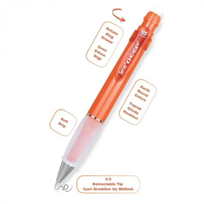 Serve Versatil Kalem Deep 0.5 MM Kiremit SV-DEEP-05-KRMT