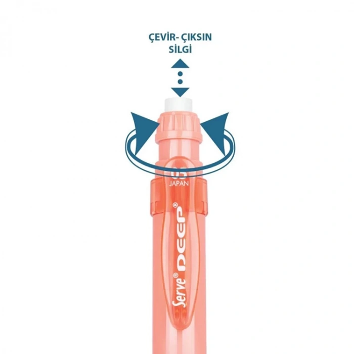 Serve Versatil Kalem Deep 0.5 MM Mercan SV-DEEP-05-MC