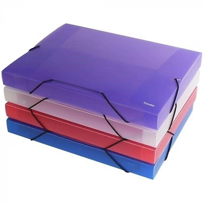 Smato Bölmeli Dosya İpli Ekstra Şeffaf Mavi W 7537