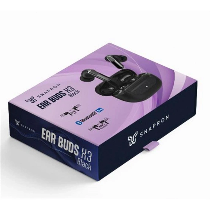 Snapron Snk-9000 Anc & Enc Kablosuz Bluetooth 5.4 Kulaki İçi  Kulaklık Siyah
