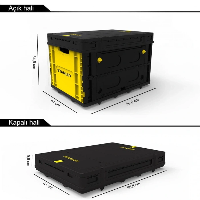 Stanley Fb533l 25kg Katlanır Kapaklı Çok Amaçlı Taşıma Sepeti