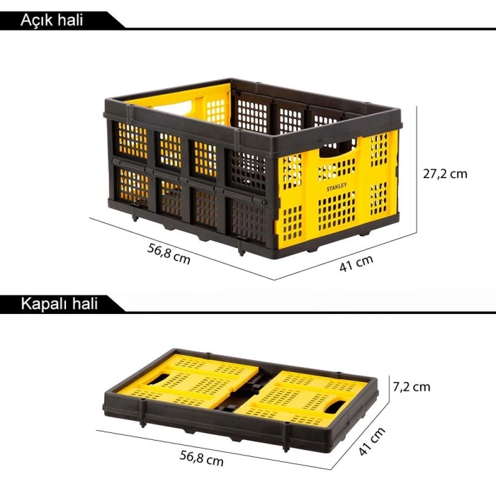 Stanley Ft505 25kg Katlanır Çok Amaçlı Taşıma Sepeti