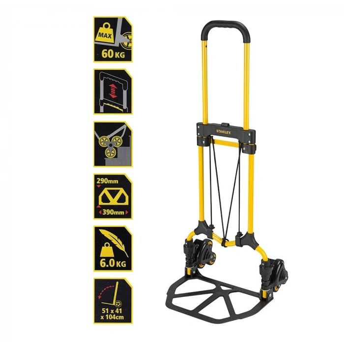 Stanley Ft584 30/60kg Merdiven Çıkabilen Katlanır El Arabası
