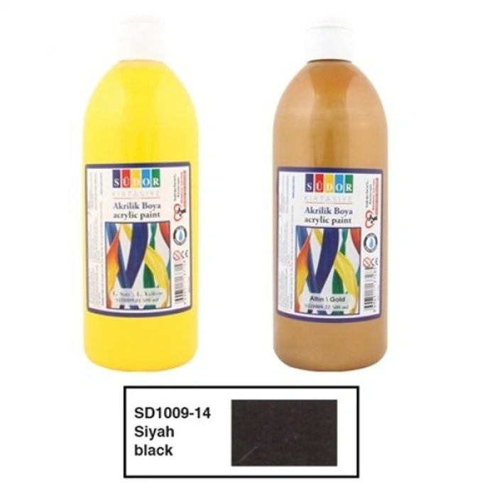 Südor Akrilik Boya 500 Ml Siyah Sd1009-14