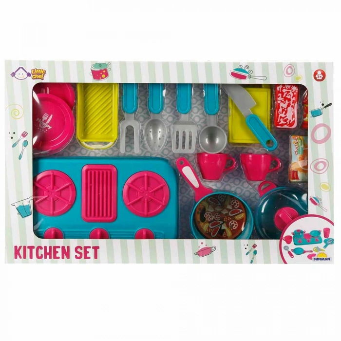 Sunman Little Chef Ocaklı Mutfak Seti 6923-3