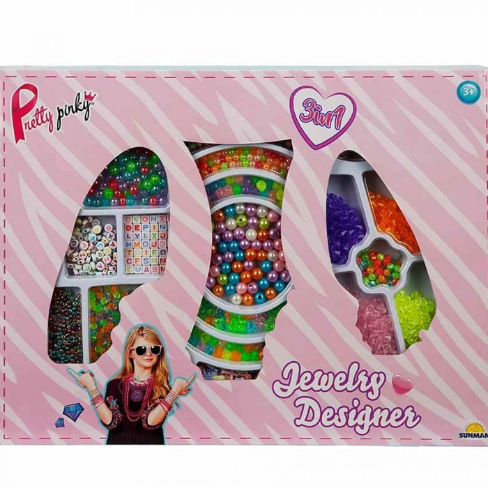 Sunman Oyuncak Hobi Set Takı Yapımı Boncuklu 3ın1