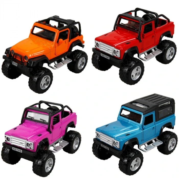 Sunman Oyuncak Sesli Ve Işıklı Metal Araba Safarı Jeep 13 Cm Fy80708