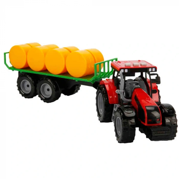 Sunman Oyuncak Sesli Ve Işıklı Sürtmeli Römorklu Traktör