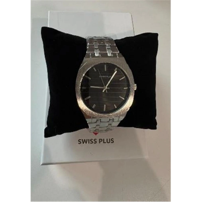 Swiss Plus Man Watch Basic Seri Model-6 St2302agp Black-silver