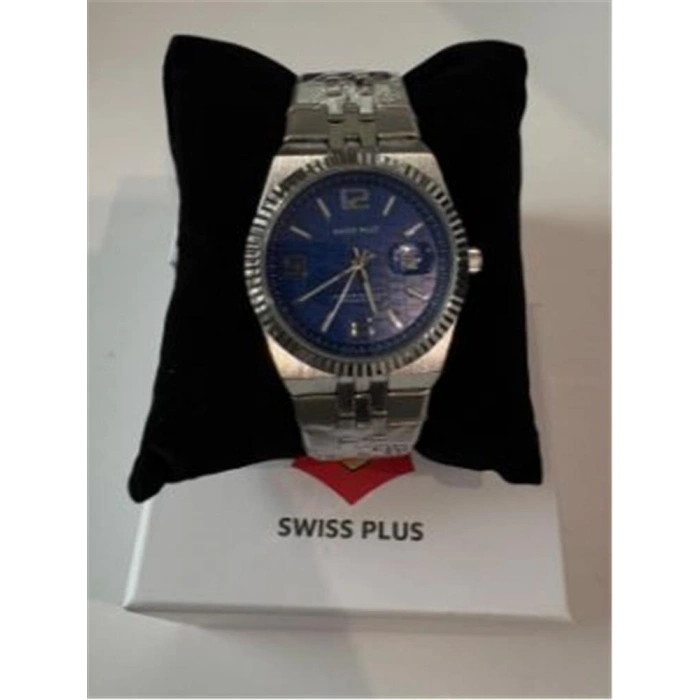 Swiss Plus Man Watch Premium Seri Model-1 St3442ags Blue-silver