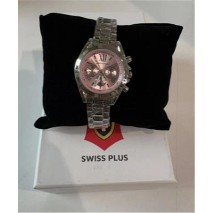 Swiss Plus Woman Watch Model-2 St0730abl Pink-silver