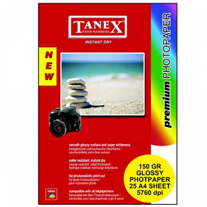 Tanex Fotoğraf Kağıdı 25 Li A4 150 Gr