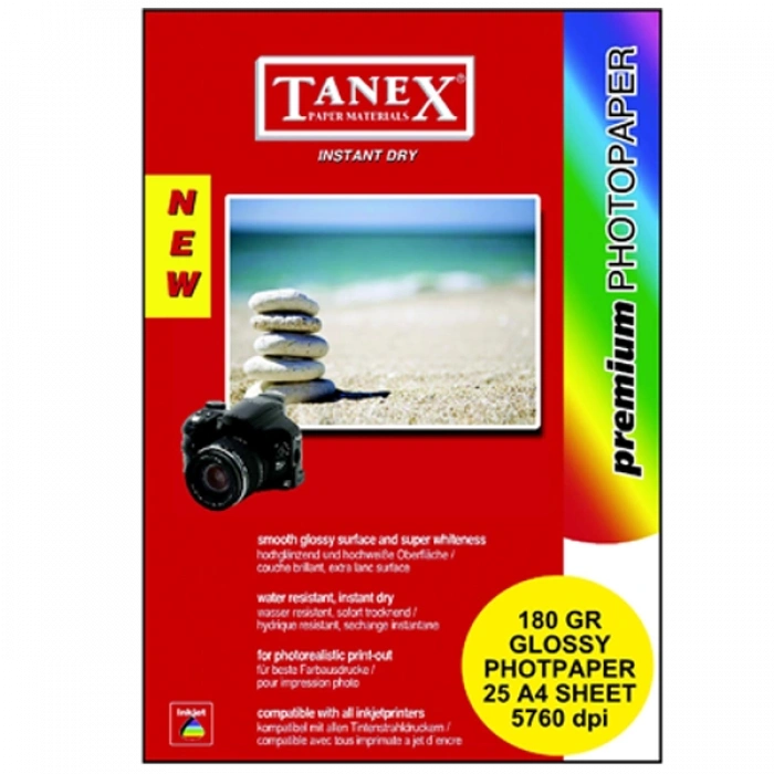 Tanex Fotoğraf Kağıdı 25 Li Yp A4 180 Gr