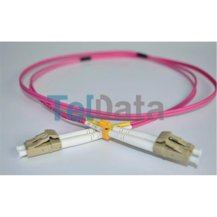Teldata Tld-lclcom41 Lc-upc-lc-upc Mm Dx Om4 1 Metre Fıber Optık Patchcord