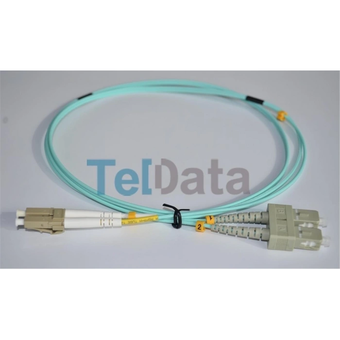 Teldata Tld-sclcom31 Sc-upc-lc-upc Mm Dx Om3 1 Metre Fıber Optık Patchcord