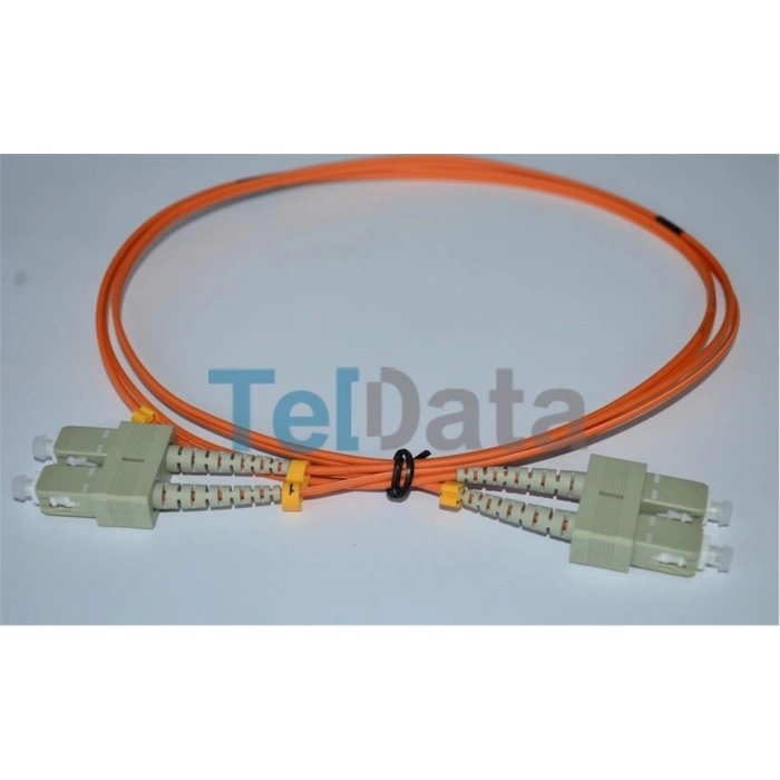 Teldata Tld-scmm85 Sc-upc-sc-upc Mm Dx Om2 1 Metre Fıber Optık Patchcord