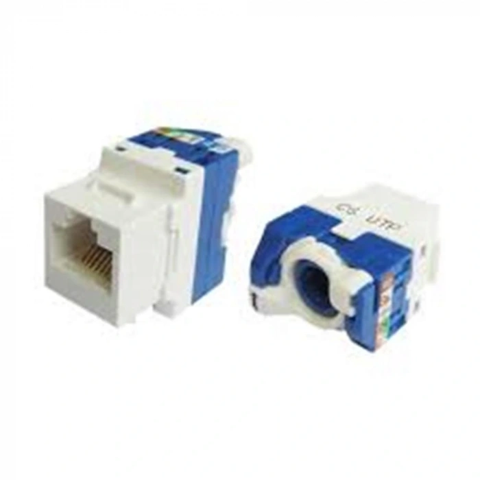 Teldata  Tld-utp180 Cat6 180° Utp Keystone Jack 10 Lu Paket Legrand Type
