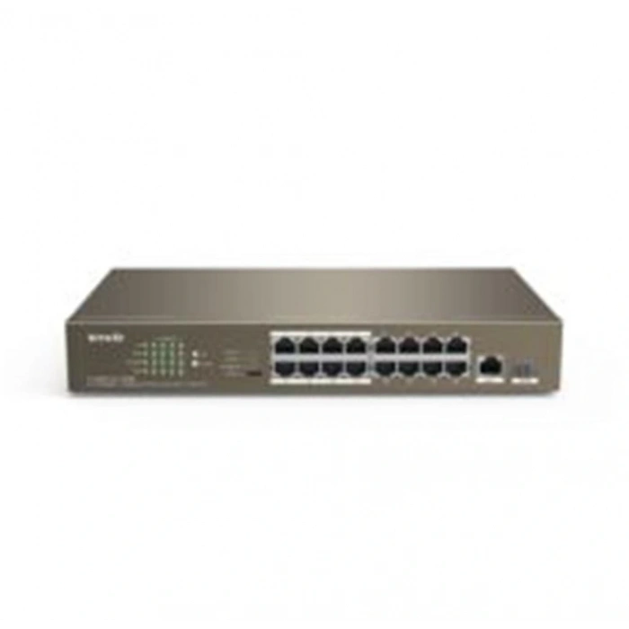 Tenda Tef1118p-16-150w 16 Port Poe+ 10-100 Switch Çelik Kasa Rack Mount