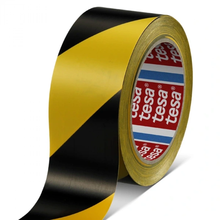 Tesa İkaz Bandı Yer İşaretleme Çizgili Sarı-siyah 33x50 60760-00093-15