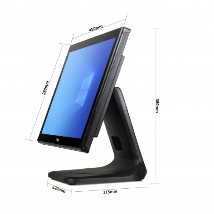 Tiwox TP-4950, Intel i5 5.Nesil, 18.5" Ekran,  8GB Ram, 128GB SSD, Endüstriyel, Dokunmatik Pos PC