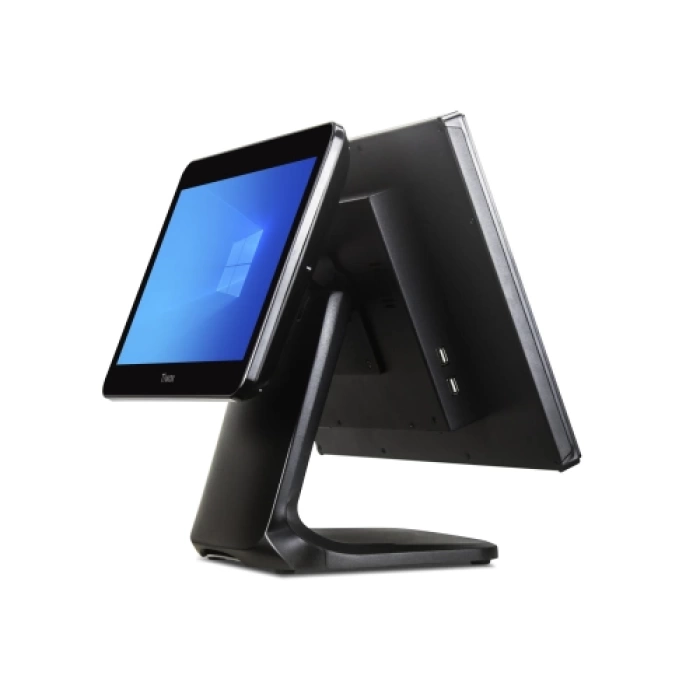 Tiwox TP-7610-D, Intel i7 10.Nesil, 18.5" Ekran,  8GB Ram, 128GB M.2 SSD, Endüstriyel, Dokunmatik Pos PC (çift ekran)