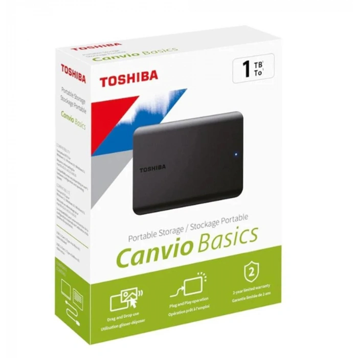 Toshiba 1tb Canvio Basic 2.5 Gen1 Usb 3.2 Harici Harddisk (hdtb510ek3aa)